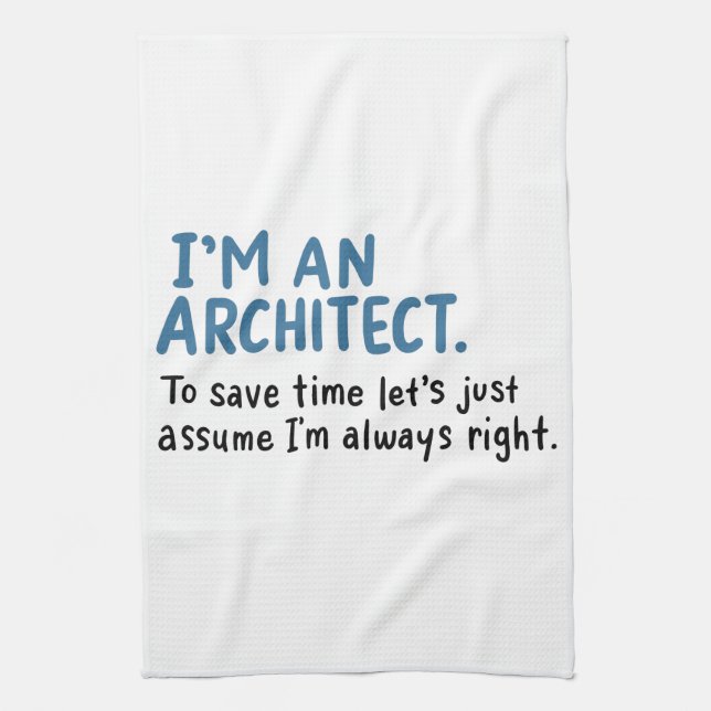 Paño De Cocina Arquitecto - Soy arquitecto (Vertical)