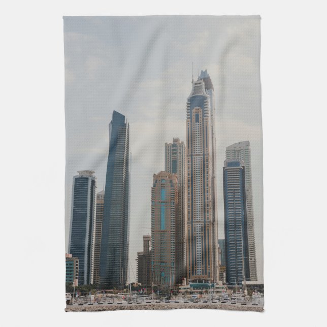 Paño De Cocina Arquitectura de Dubai Marina (Vertical)