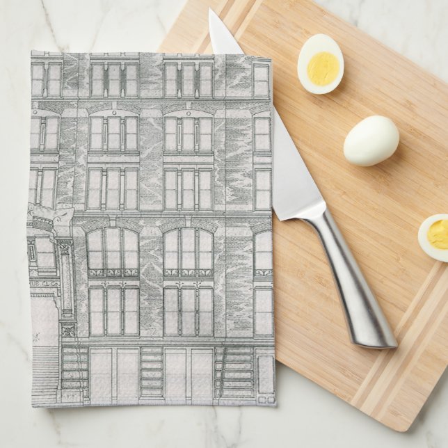 Paño De Cocina Arquitectura de época, Delaware y Hudson Canal Co. (Doblado Cuarto)