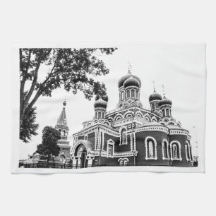 Paño De Cocina Arquitectura de la Iglesia de Bielorrusia de Boris