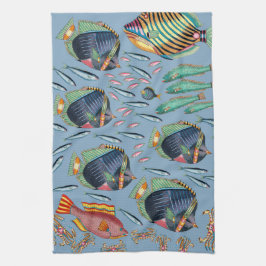 Paño De Cocina Arrecife de coral de peces tropicales