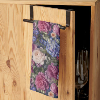 Paño De Cocina Arreglo Floral Denso Jardín Inglés