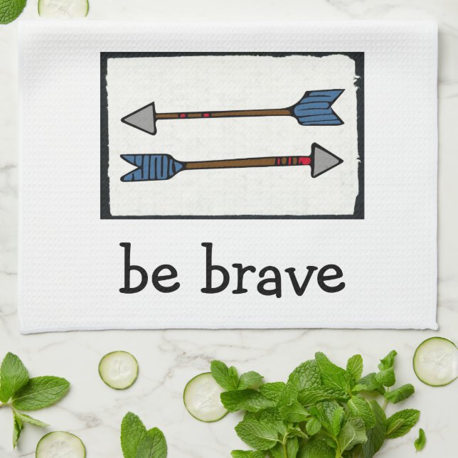 Paño De Cocina Arrow Dishtowel - Sé valiente (Doblado)