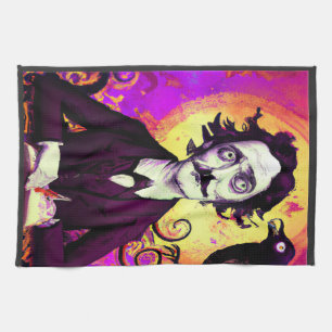 Paño De Cocina Art Digital Vintage Edgar Allan Poe Raven