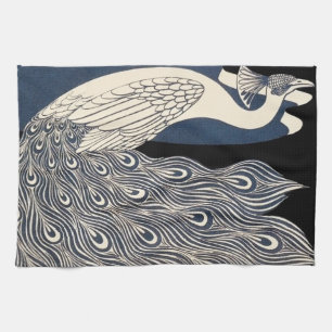 Paño De Cocina Art Nouveau azul de Peacock