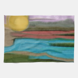 Paño De Cocina Arte abstracto de Sierra Sunrise