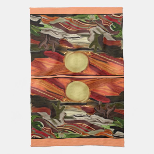 Paño De Cocina Arte abstracto del Suroeste de los Cielos (Vertical)