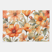 Arte Acuarela de Flores Silvestres Rojas