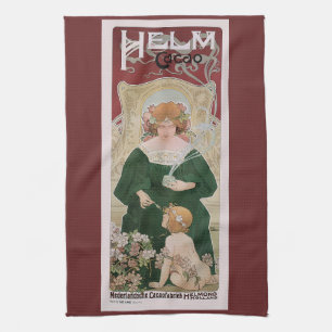 Paño De Cocina Arte Antiguo Modernista Helm Cacao por Privat Live