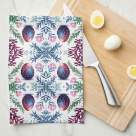 Paño De Cocina Arte botánico de huevo de Pascua elegante