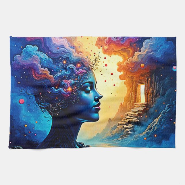 Paño De Cocina Arte Cosmográfico (Horizontal)