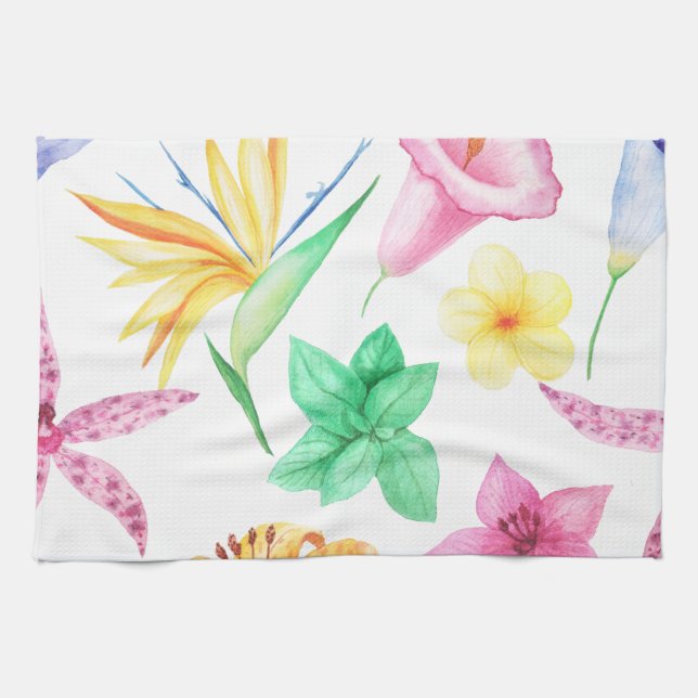 Paño De Cocina Arte de Ciudad Tropical (Horizontal)