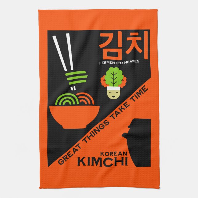 Paño De Cocina Arte de cocina kimchi coreana (Vertical)