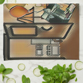 Paño De Cocina Arte de cumpleaños feliz