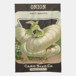 Paño De Cocina Arte de etiqueta de paquete de semillas vintage Ce