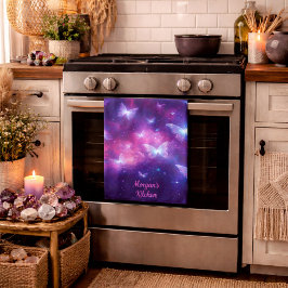 Paño De Cocina Arte de fantasía de mariposa personalizado