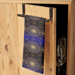 Paño De Cocina Arte de flor espumoso por la noche