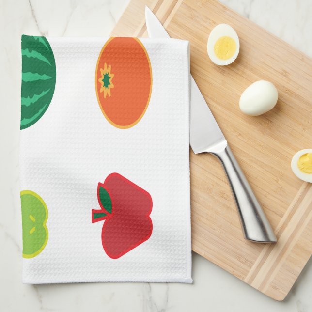 Paño De Cocina Arte de frutas (Doblado Cuarto)