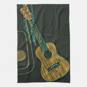 Paño De Cocina arte de guitarra vintage