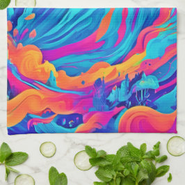 Paño De Cocina Arte de Halloween fantasma espectral