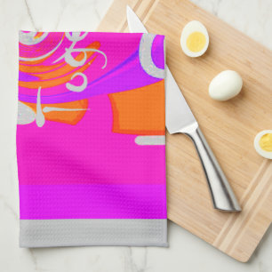 Paño De Cocina Arte de inspiración en una colina rosa