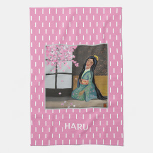 Paño De Cocina Arte de la temporada de primavera japonesa de Haru