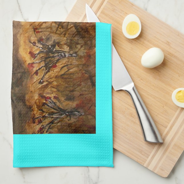 Paño De Cocina arte de nieve de santa fe (Doblado Cuarto)