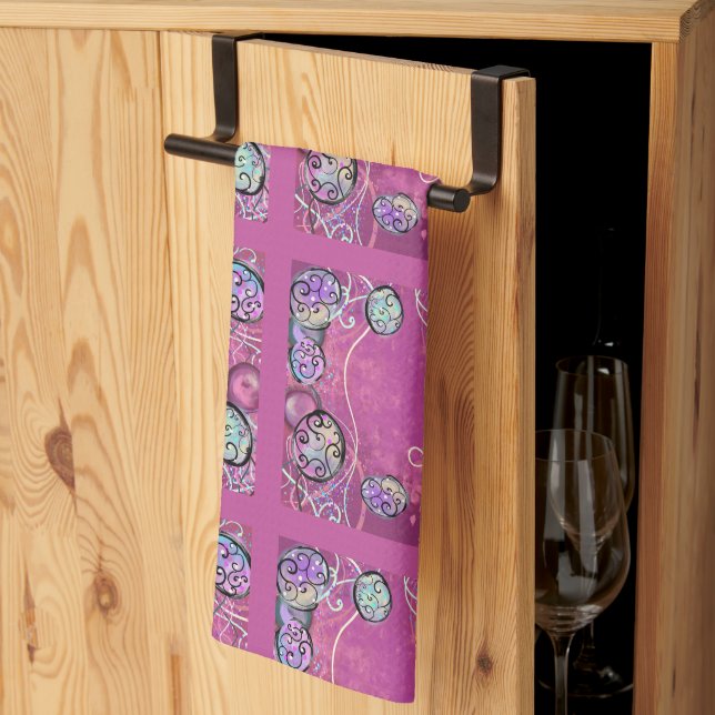 PAÑO DE COCINA ARTE DE PASCUA     (Pliegue de tercios)