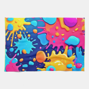 Paño De Cocina Arte de pintura de arco iris