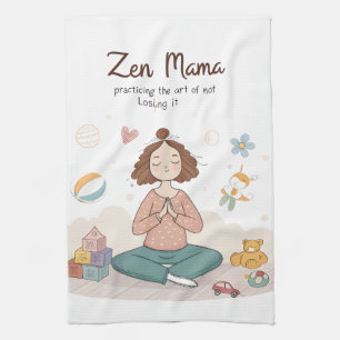 Paño De Cocina Arte de Zen Mama Calma Maternidad