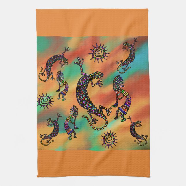 Paño De Cocina Arte del desierto de Arizona (Vertical)