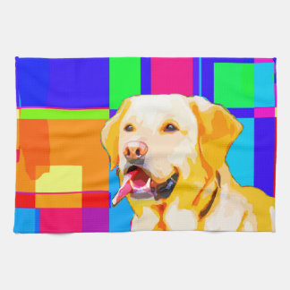 Paño De Cocina Arte del golden retriever