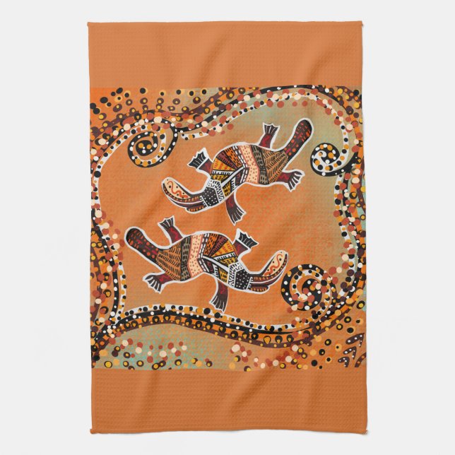 PAÑO DE COCINA ARTE DEL ORNITORRINCO        (Vertical)