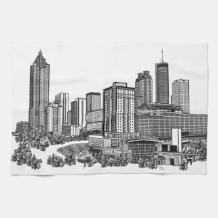 Paño De Cocina Arte en línea aérea Atlanta Georgia
