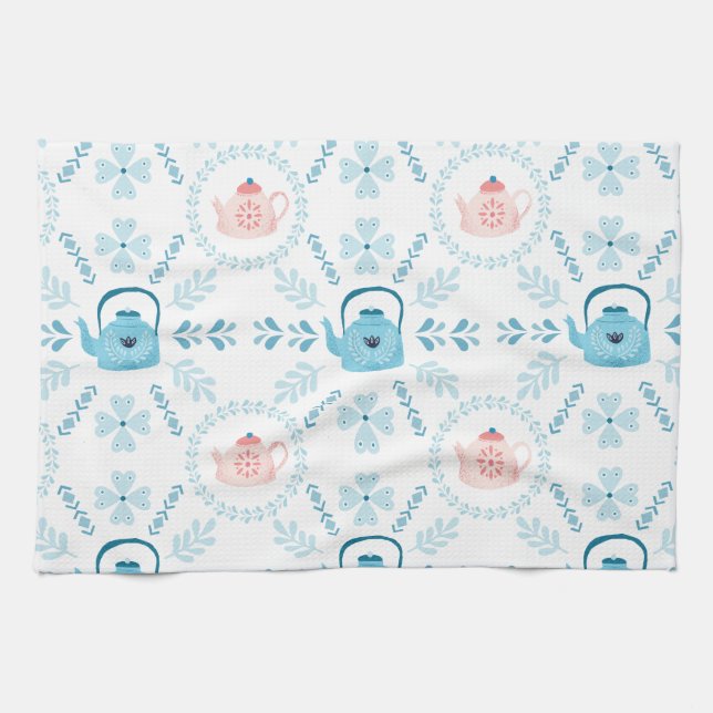 Paño De Cocina Arte folclórico escandinavo Higge Navidades acoged (Horizontal)