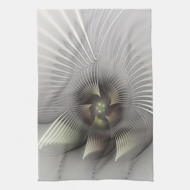 Paño De Cocina Arte fractal de forma 3D abstracto moderno (Vertical)