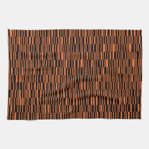 Paño De Cocina arte gráfico geométrico moderno, moderno y naranja