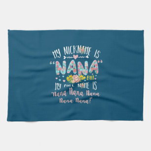 Paño De Cocina Arte Madre Mi Apodo Es Nana Cumpleaños