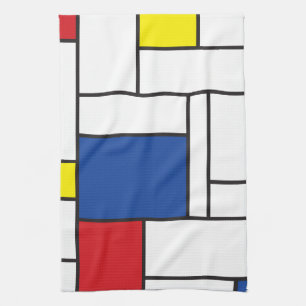 Paño De Cocina Arte Moderno De Stijl Geométrico Minimalista Mondr