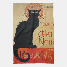 Paño De Cocina Arte Nouveau Tournee du Chat Noir de Steinlen