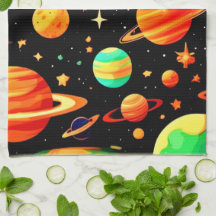 Arte Personalizado cósmico con tonos cálidos