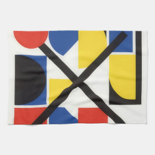 Paño De Cocina Arte Suprematista Bauhaus Geométrico Audaz