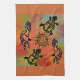 PAÑO DE COCINA ARTE SUREÑO DE KOKOPELLI       