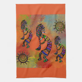 PAÑO DE COCINA ARTE SUREÑO DE KOKOPELLI       