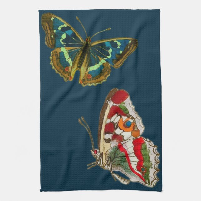 Paño De Cocina Arte vibrante - Mariposa acuarela (Vertical)