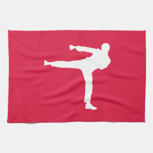 Paño De Cocina Artes marciales rojas de Crimson