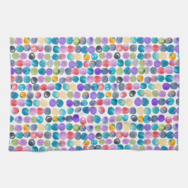 Paño De Cocina Artistic Watercolor Tea Towel – Modern Abstract