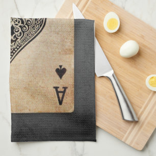 Paño De Cocina As de espadas lanzar almohada