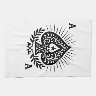 Paño De Cocina As of Spades — Estrella filigrí y Laurel