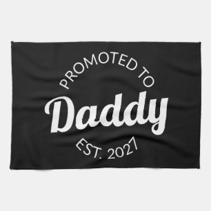 Paño De Cocina Ascendido a Papá Desde 2027 Nuevo Papá Baby Shower